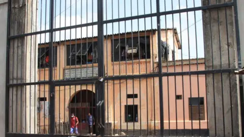 The entrance of Lomé prison in Togo