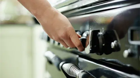 Getty Images gas tap on cooker