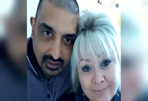 Family photo Raza Ghulam and his partner Nicola Mincher