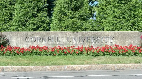 Getty Images The entrance sign for Cornell