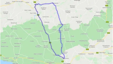 Google Diversion map