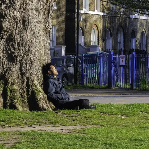 Colin Blackstock Man in park