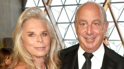 Getty Images Sir Philip Green and Lady Cristina Green