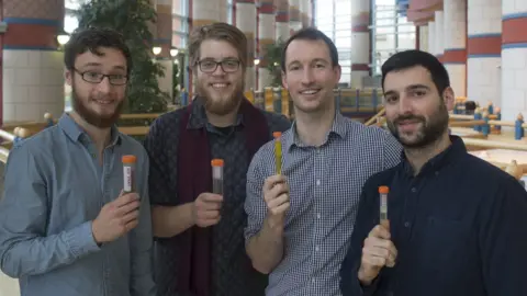 Shell International Ltd Entomics founders Joe Halstead, Miha Pipan, Matt McLaren and Fotis Fotiadis