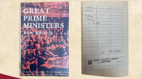 Essex Library Service The copy of Great Prime Ministers which was returned 44 years late