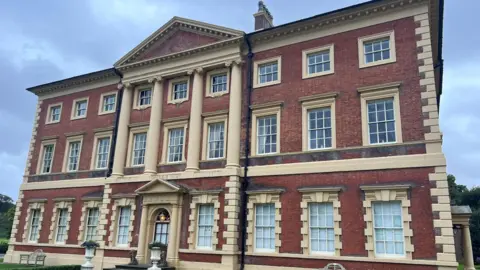 Exterior view of Grade I listed Lytham Hall in Lytham, Lancashire  