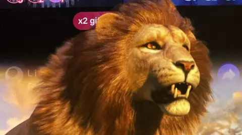 TikTok Lion - an expensive virtual gift sent by users to show their support.