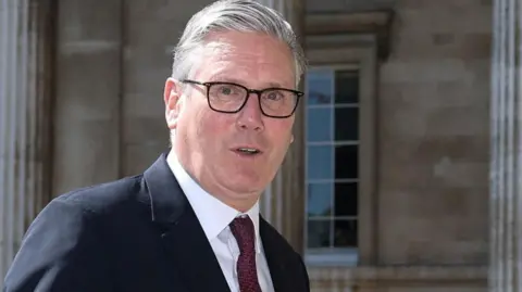 Prime Minister Sir Keir Starmer arrives at the British Museum on 21 April.