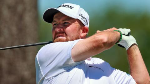 Shane Lowry hits a shot during the Canadian Open 