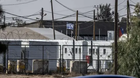 A view of the Sde Teiman military detention facility in southern Israel (10 January 2025)