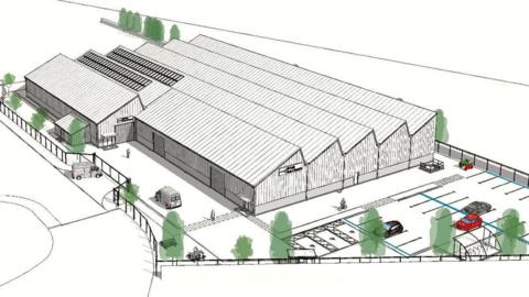 Techtest planning application drawing