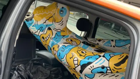 Sheffield Children's Hospital Charity The bear in a car