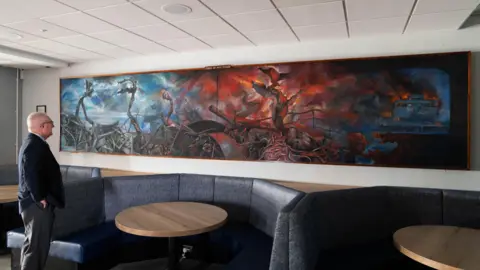 Crown Copyright HMS Raleigh painting