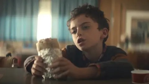 Chipotle Chipotle's very first Super Bowl commercial is entitled, "Can a burrito change the world?"