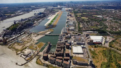Vistry Group Aerial view of the Royal Docks 