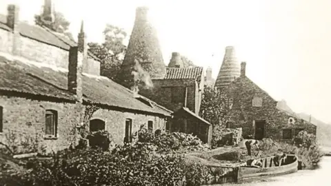 Nantgarw Chinaworks Museum The chinaworks as it was in the early 19th Century