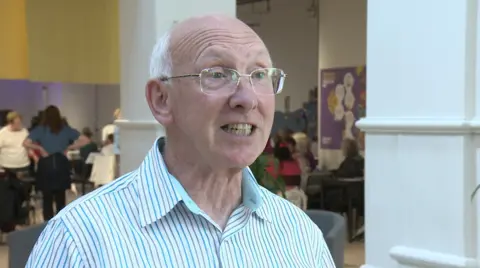 Pensioner at a tea dance