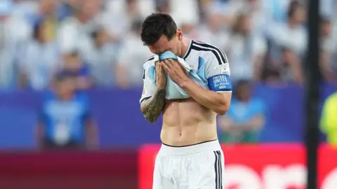 Messi drew level with Miroslav Klose at the top of the all-time World Cup goalscoring list after his hat-trick against Algeria