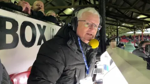 BBC John Tondeur commentating