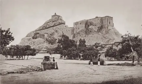 Samuel Bourne / Hulton Archive / Getty Images The Rock of Trichinopoly from the East, Tamil Nadu