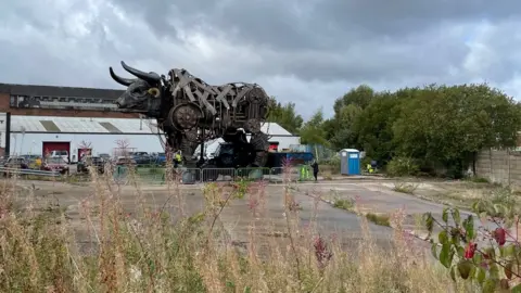 The bull in the car park