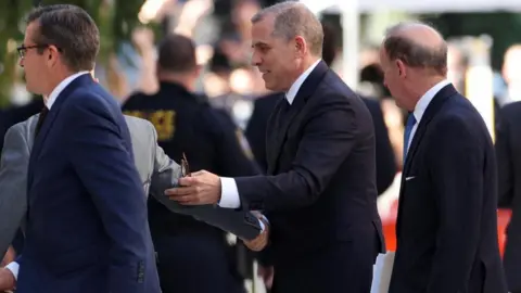 Reuters Hunter Biden arriving to court on 3 October