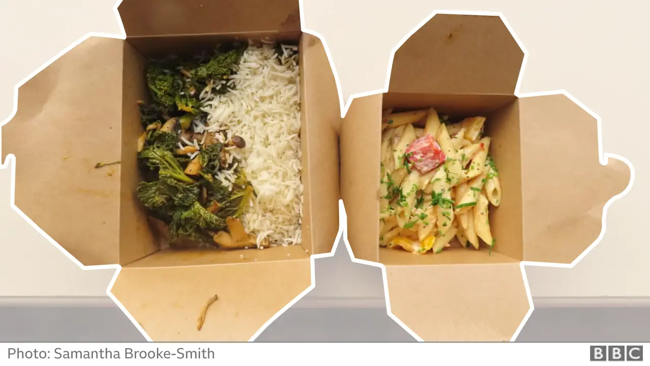 Broccoli rise and penne pasta
