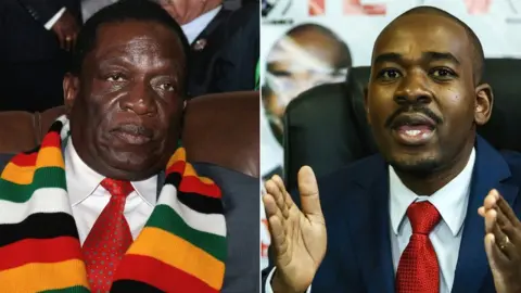 Reuters Emmerson Mnangagwa, Nelson Chamisa