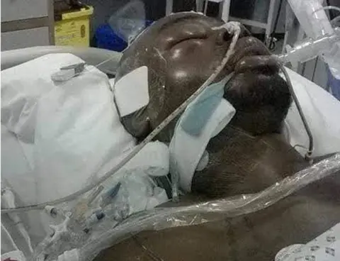 Jerome Wilson Jerome pictured in hospital