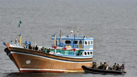 Royal Navy The suspicious ship was spotted by Sailors and Royal Marines
