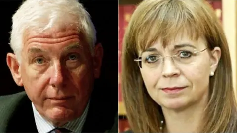 PA / BBC James Hamilton and Elish Angiolini