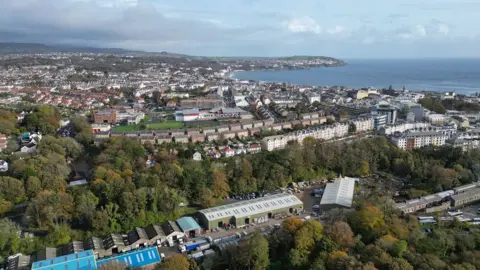 ManxScenes Douglas from the air