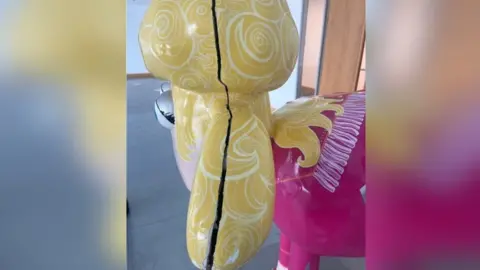 St Oswald's Hospice Vandalised sheep