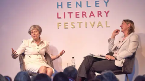 Henley Literary Festival/PA Theresa May speaking at the Henley Literary Festival