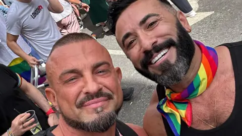 Robin Windsor and his ex-partner and best friend Davide Cini 