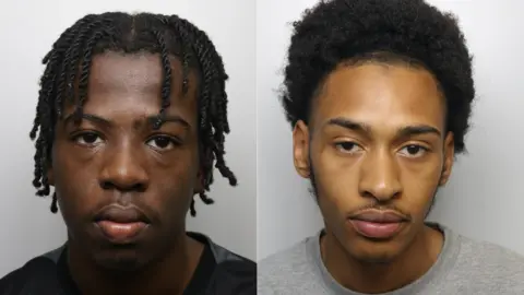 West Yorkshire Police Police custody headshots of Zane Gatewood and Kamahl Johnson