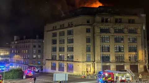 fire at a Bradford tower block