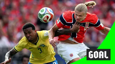 Erling Haaland scores for Norway