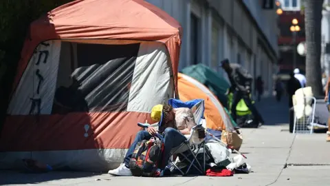 Getty Images a homeless person on the street