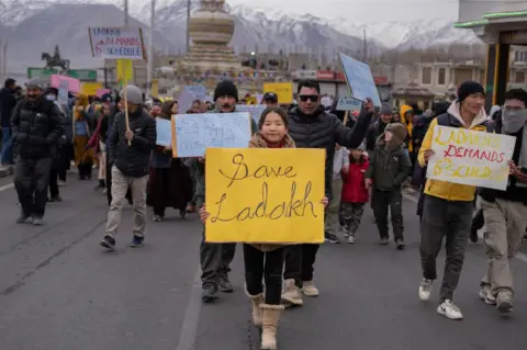 Special arrangement Ladakh protest