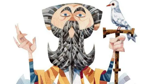 Jonathan Edwards illustration of St David