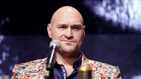 PA Media Tyson Fury at press conference