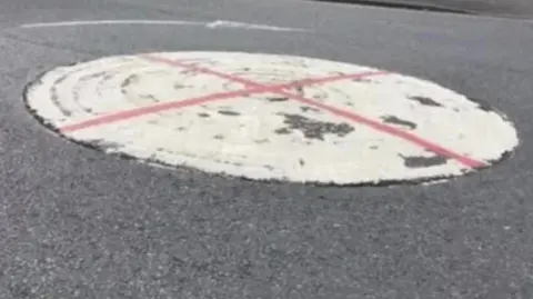 Derby Conservatives Roundabout with St George's Cross on