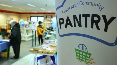 Internal view of the Newcastle Community Pantry