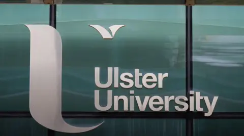 PA Media Ulster University sign