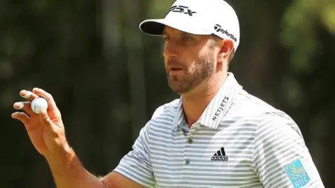 Dustin Johnson in round three in Mexico