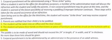 CBS The school sent the policy guidelines to parents with a form asking for their consent