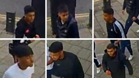Six men police want to speak to in connection with a suspected homophobic attack on 1 October