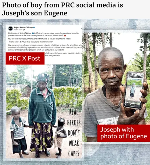 Photo of boy from PRC social media is Joseph's son Eugene