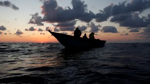 Reuters Migrants on a wood boat in the Mediterranean - Saturday 30 September 2017
